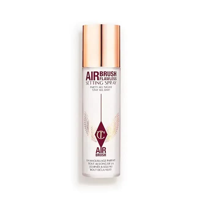 Spray fixateur Airbrush Flawless de Charlotte Tilbury 100ml & 200ml, léger et résistant à l'eau, off