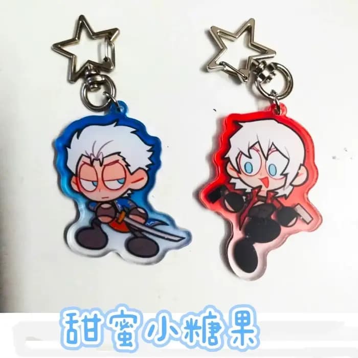 SAFMAY CRY-Porte-clés en acrylique pour femmes et enfants, porte-clés anime, cosplay de voiture, pen