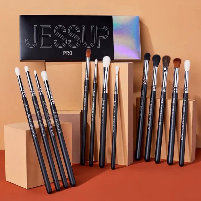 Jessup ensemble de pinceaux de maquillage pour les yeux pinceau de mélange professionnel pour les ye
