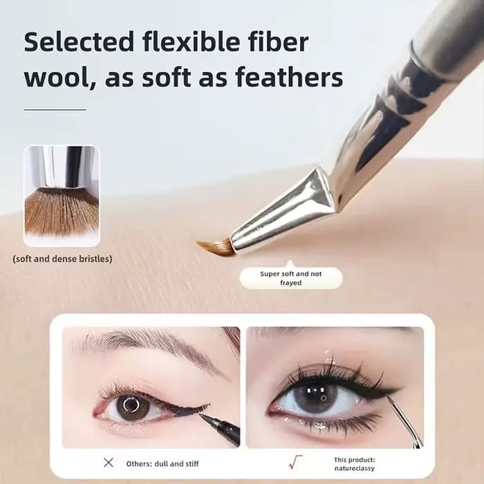 Brosse Eyeliner à tête courbée