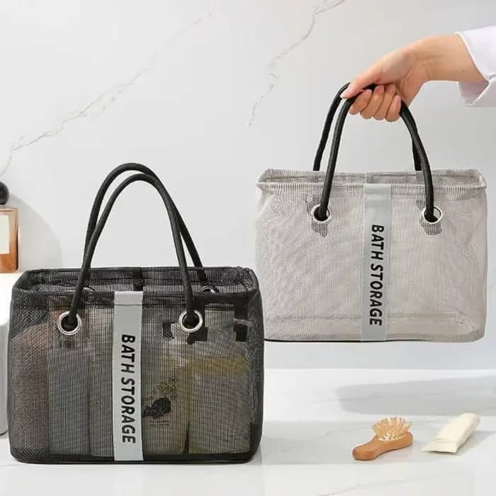 Sac de toilette en maille grande capacité
