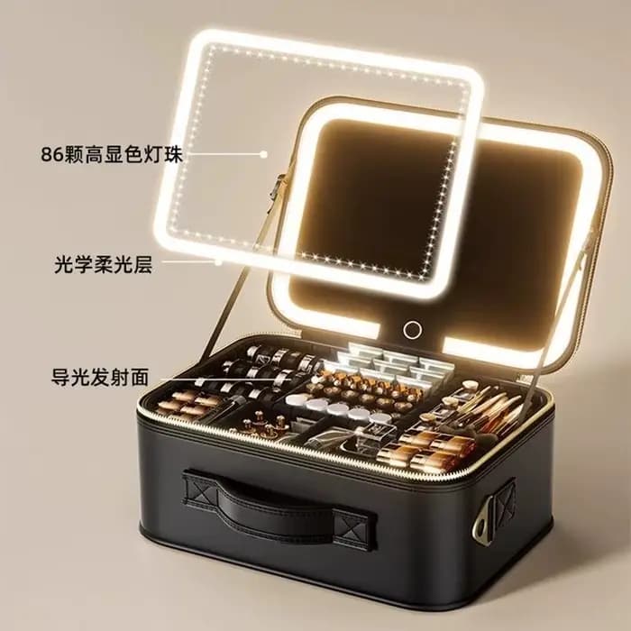 Trousse de Maquillage LED Portable Haut de Gamme : Organisateur
