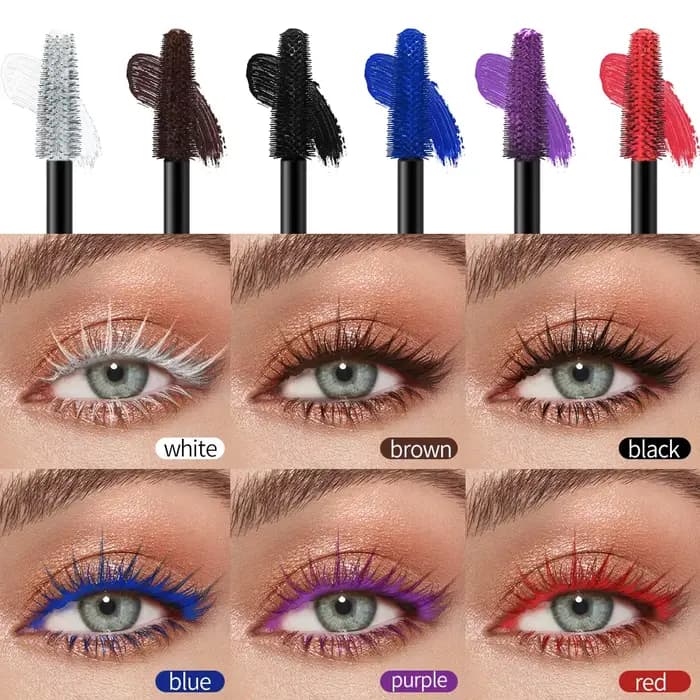 Mascara 6 couleurs, volumisant et allongeant