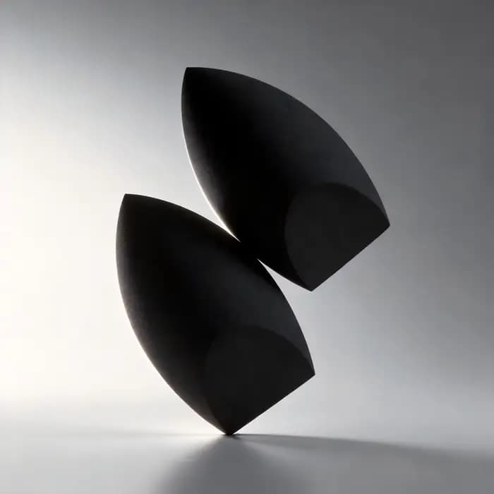 2 éponges de maquillage noires en forme d'œuf – Sans latex