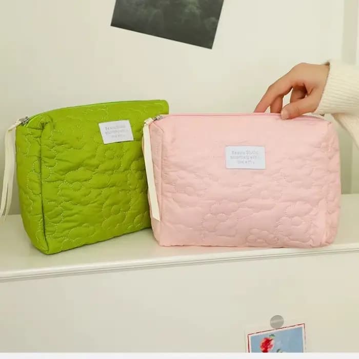 Sac à cosmétiques brodé de grande capacité