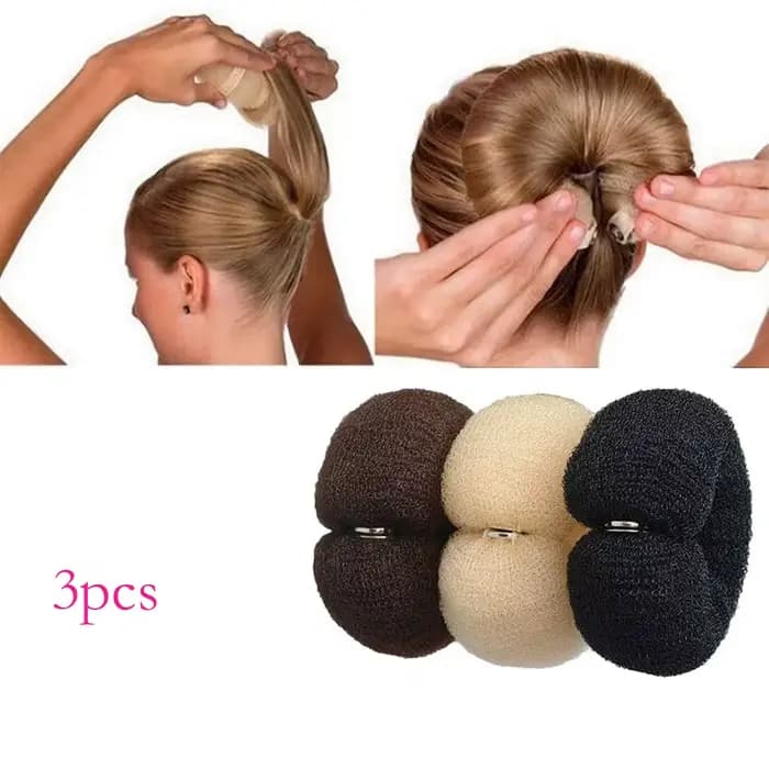 Fabricant de chignon magique noir/marron/Beige