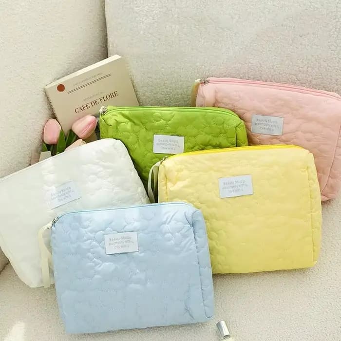 Sac à cosmétiques brodé de grande capacité