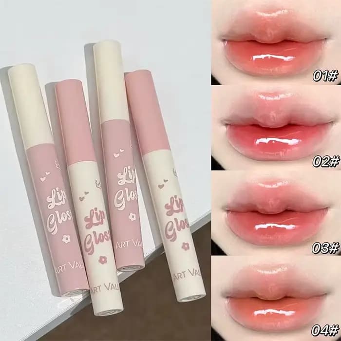 Ensemble de maquillage comprenant 4 gloss à lèvres