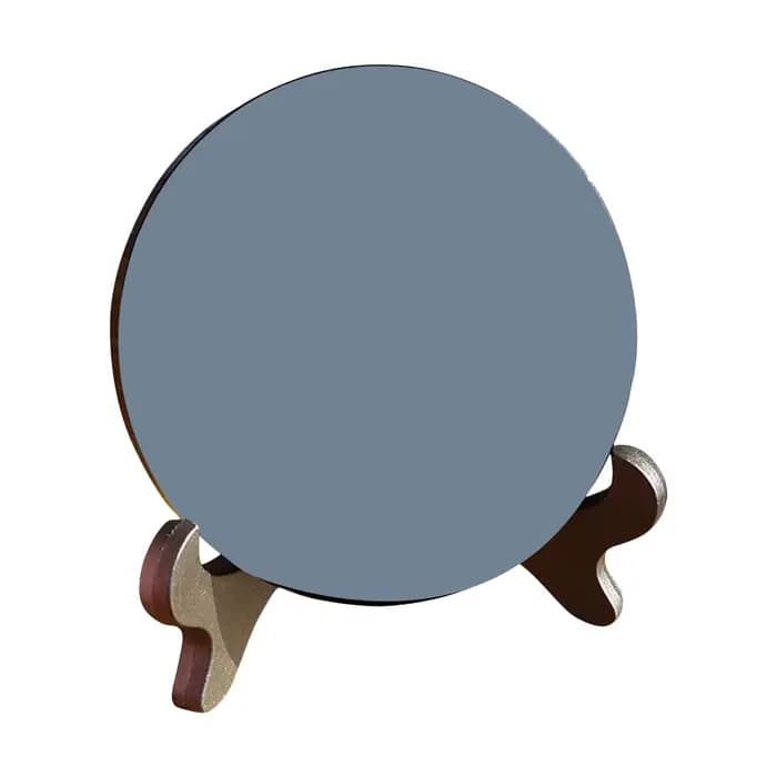 Miroir de plongée noir en obsidienne