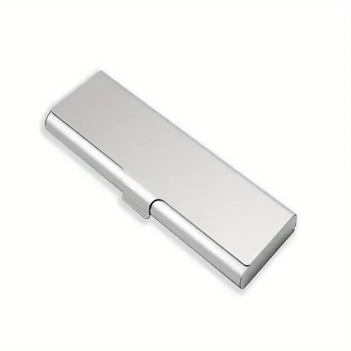 1 PC métal aluminium trousse à crayons Costom Logo étudiant papeterie boîte stylo