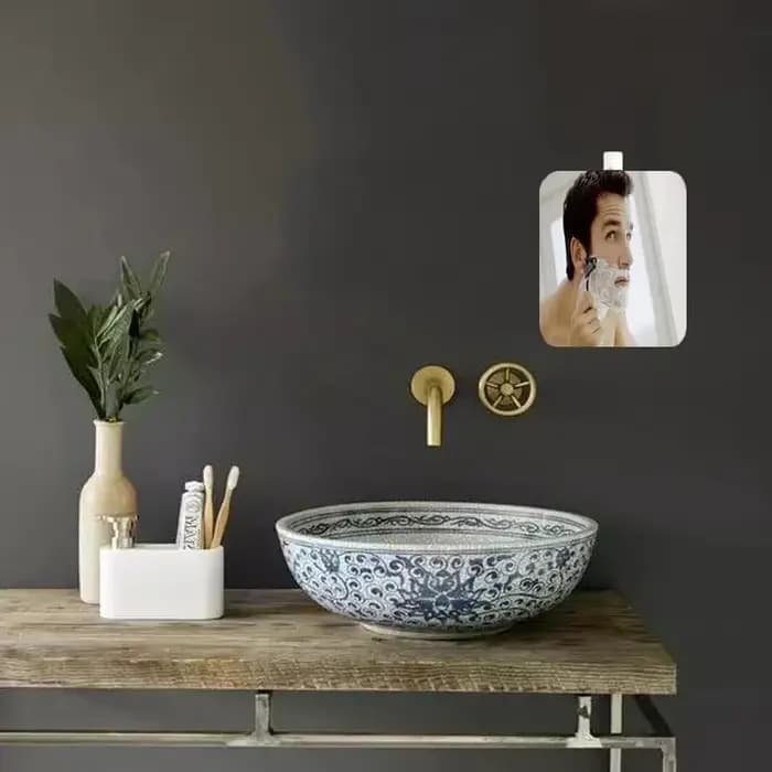 Miroir antibuée de voyage portable pour salle de bain