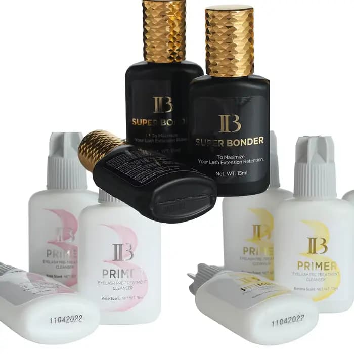 I Beauty Primer Collect Super Bonder Agent fixateur Extension de cils apprêt clair nettoyant ib parfum banane Rose