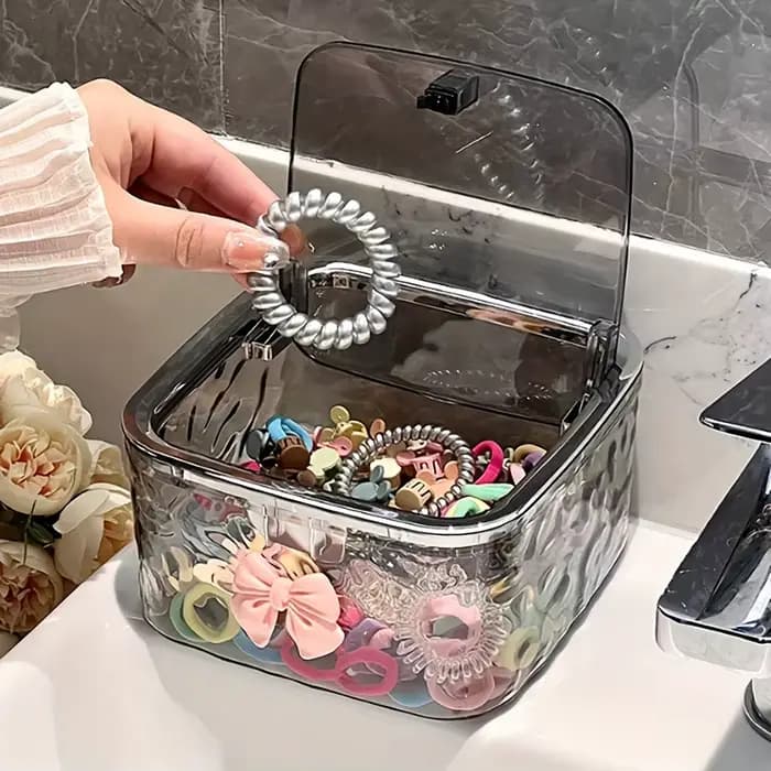 Boîte de rangement d'accessoires pour cheveux