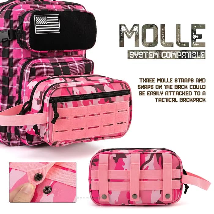 Trousse de toilette tactique pour femme