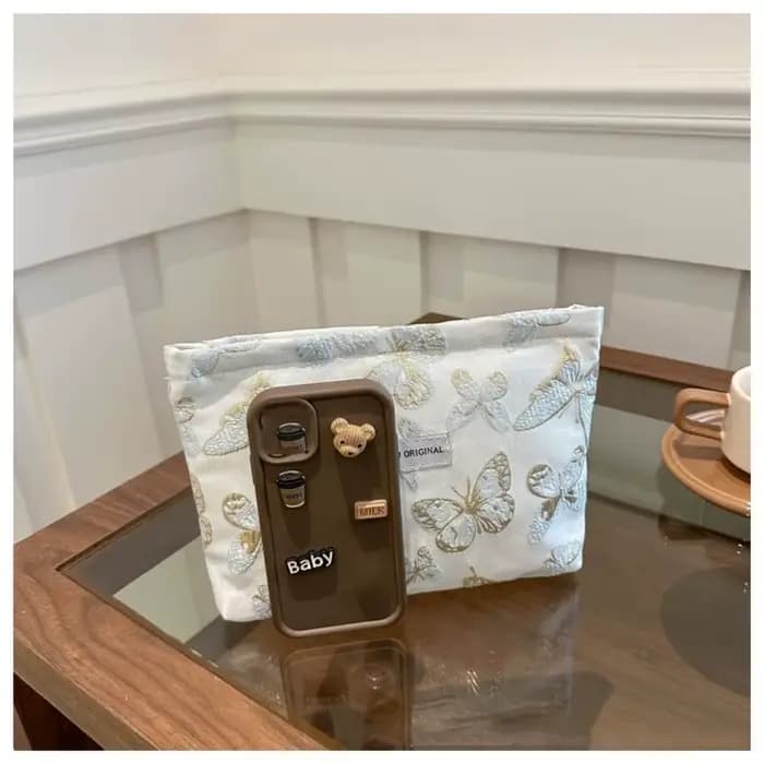 Trousse de maquillage en toile à la mode