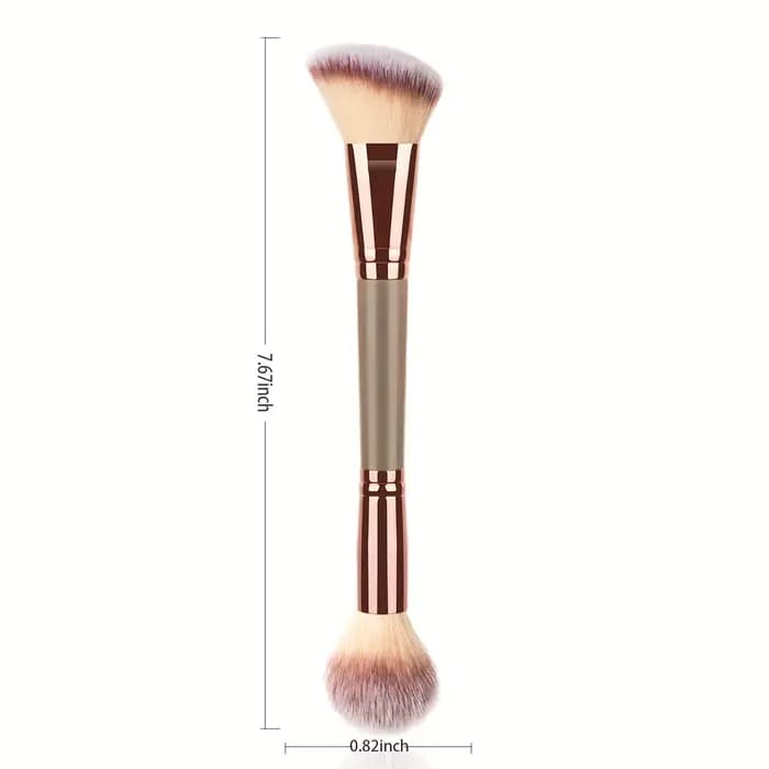 Pinceaux de maquillage pour fond de teint à double extrémité : parfaits pour l'application de liquides