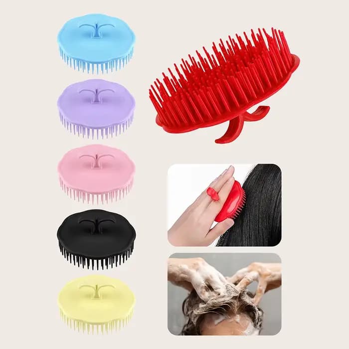 Brosse de massage du cuir chevelu pour le lavage et le soin des cheveux
