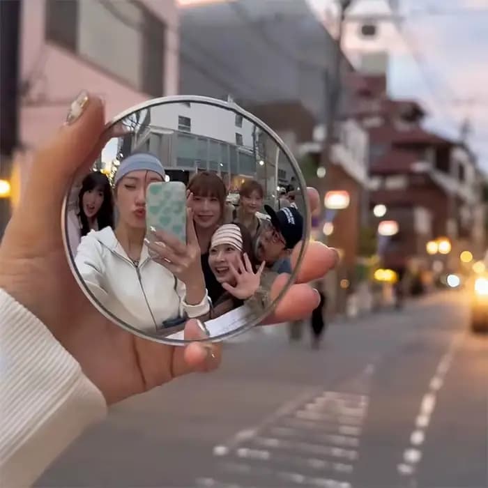 Miroir réfléchissant portable grand angle