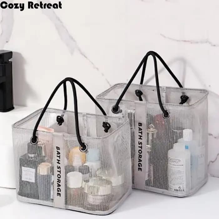 Sac de toilette en maille grande capacité