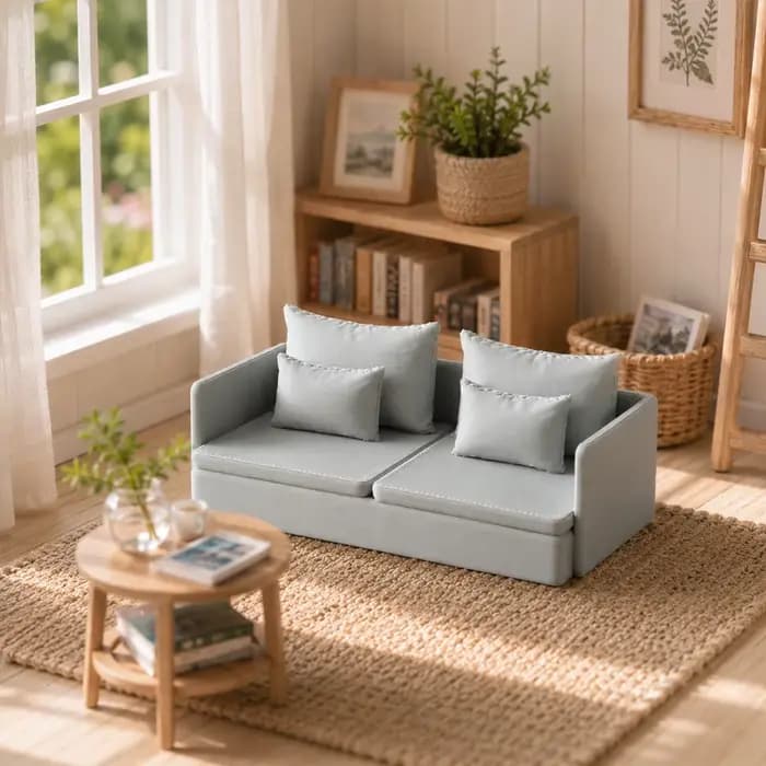 Modèle de canapé miniature, accessoire de mobilier pour maison de poupée, accessoire de photographie et ornement décoratif