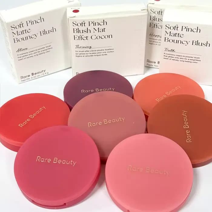 Rare Beauty Blush Mashed Potatoes Texture It Doesn't Look Dull When Applied with Makeup Dip The Brush Saturation Slightly High