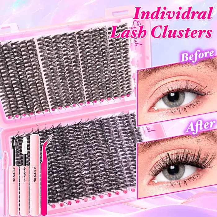 Kit d'extension de cils moelleux
