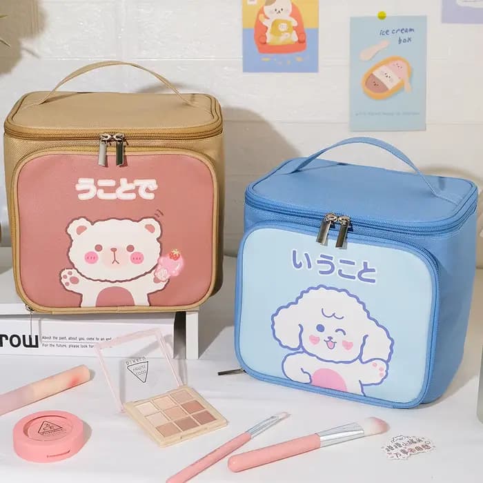 Sac de maquillage de dessin animé Kawaii