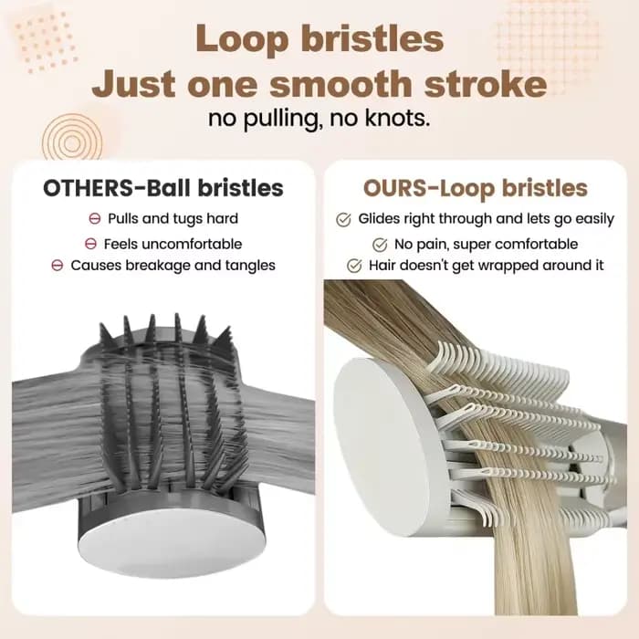 Brosse à boucles anti-accroc