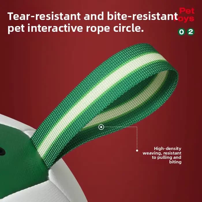 Jouet interactif pour animaux de compagnie FPF de l'équipe nationale de football du Portugal, balle à mâcher pour chien, accessoires pour animaux de compagnie pour l'entraînement en extérieur