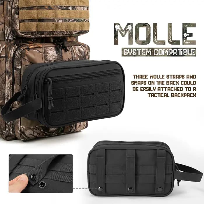 Trousse de toilette tactique pour hommes
