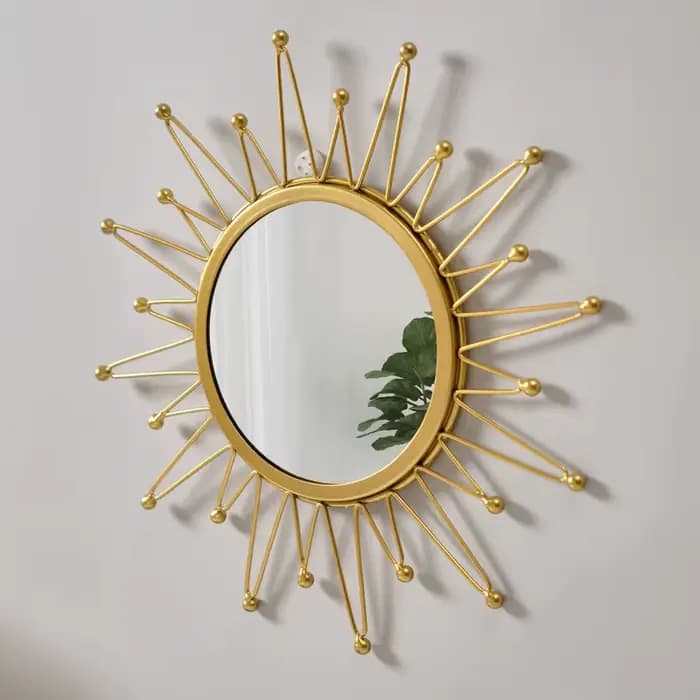 Petit miroir De maquillage doré esthétique pour filles