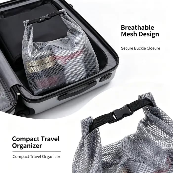 Trousse de toilette en maille imperméable