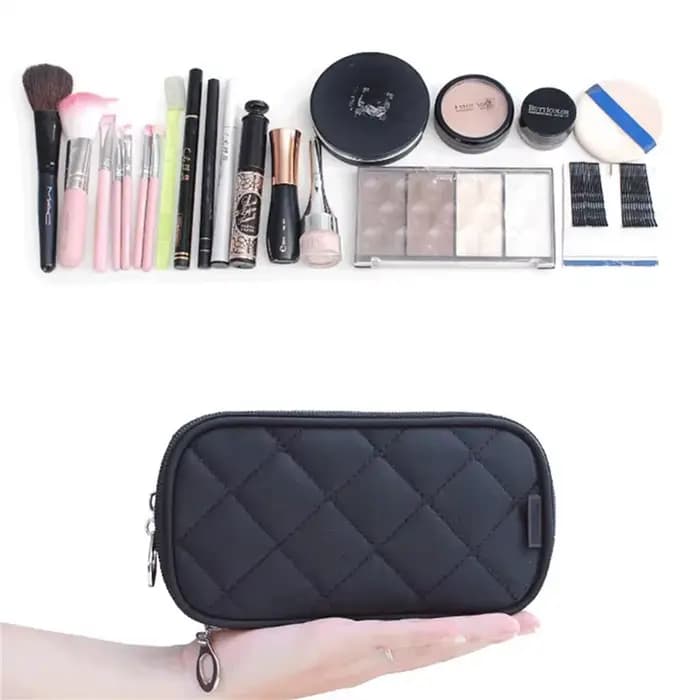 Mini sac à cosmétiques miroir pour femmes