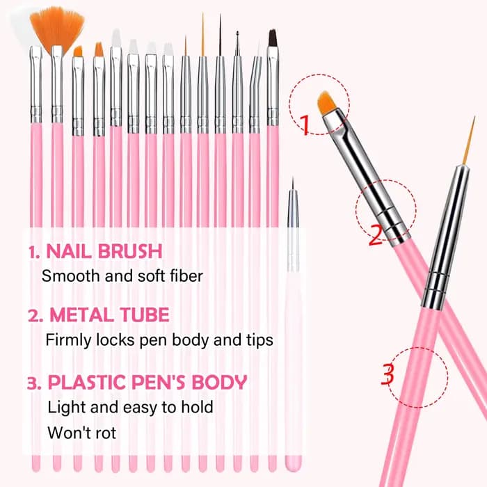 Palette de pinceaux pour Nail Art