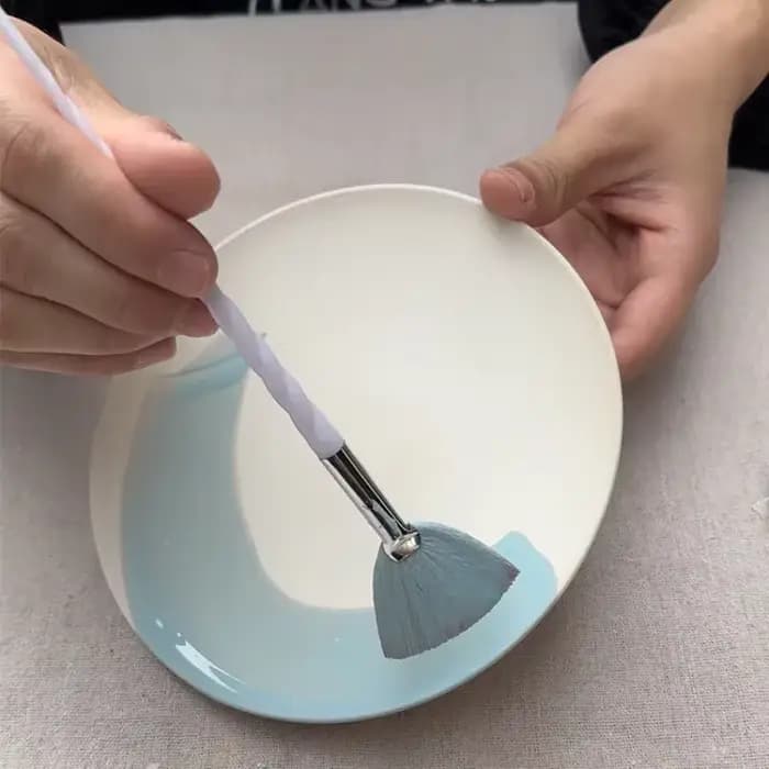 Brosse en éventail de coloration en céramique
