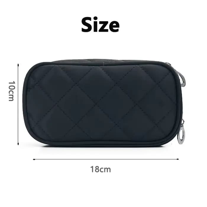 Mini sac à cosmétiques miroir pour femmes