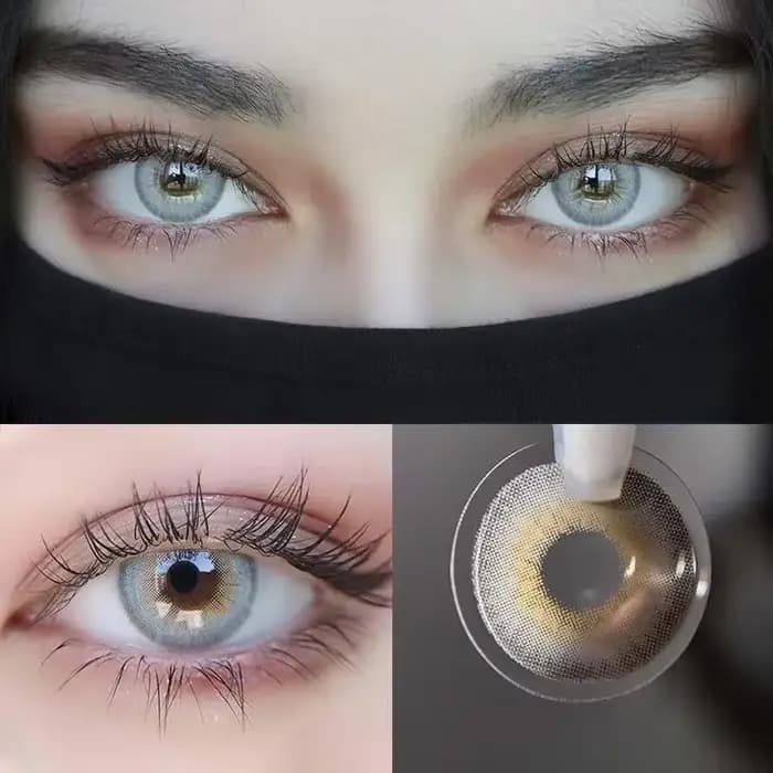 VISUASHOW LA Girl Lentilles de contact colorées vertes 3 tons 14