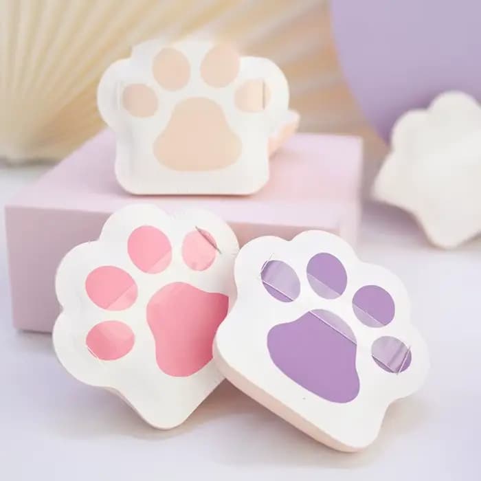 Éponges à poudre douce bouffantes fond de teint crème coussin bouffée chat griffe forme maquillage éponge