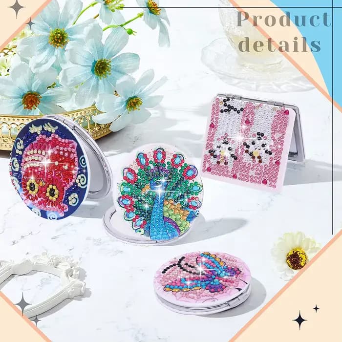 Kit de miroir de poche pliable portable pour adultes