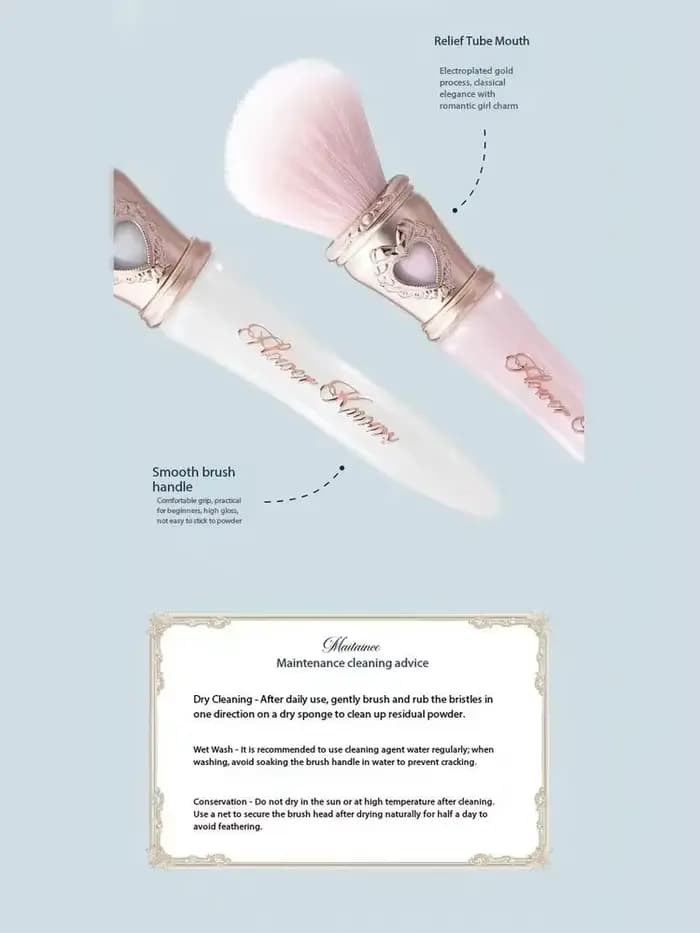 Flower Knows Nouvelle Collection Bunny Garden Blush Brush