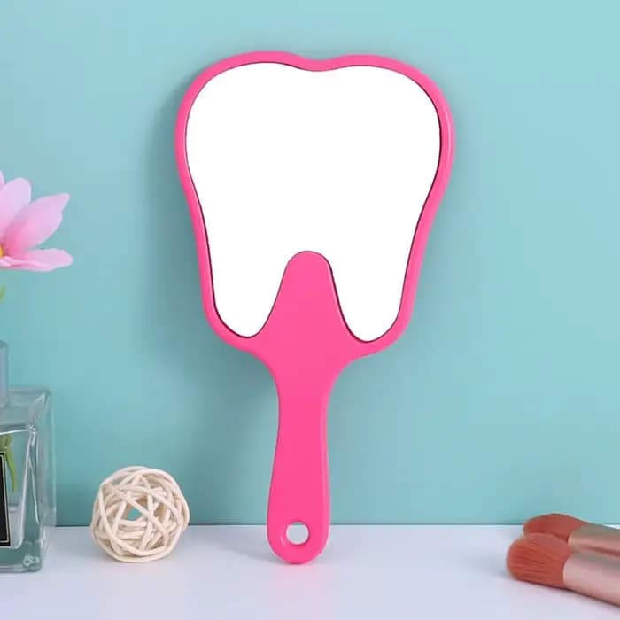 Miroir en plastique Simple en forme de dent