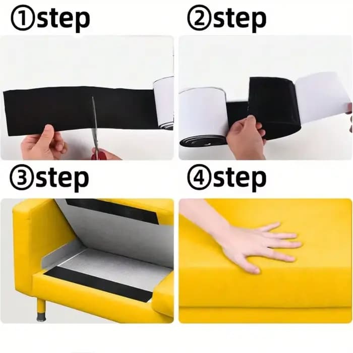 Accessoires antidérapants pour canapé, empêchent les coussins de glisser, et fixation antidérapante pour tapis de patio extérieur et coussins de moquette.
