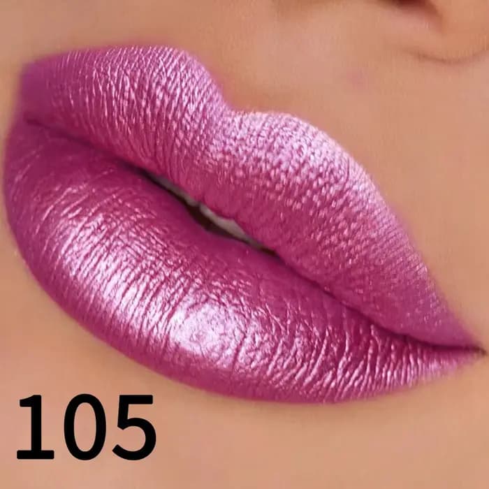 Rouge à lèvres à paillettes en 19 couleurs