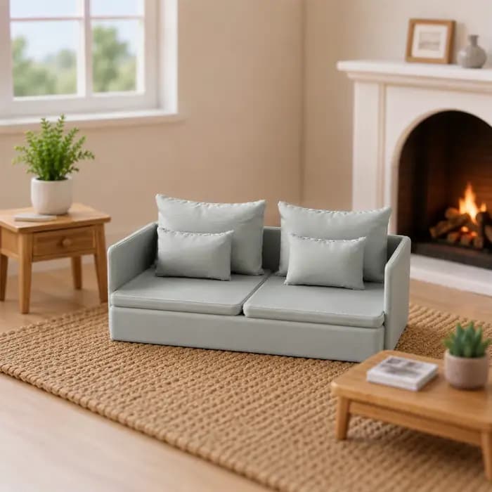 Modèle de canapé miniature, accessoire de mobilier pour maison de poupée, accessoire de photographie et ornement décoratif