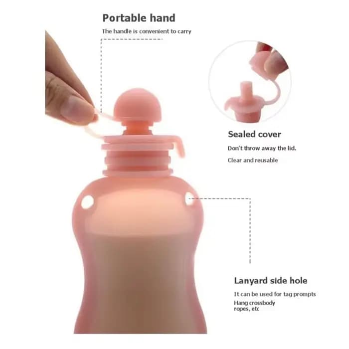 Pochettes alimentaires réutilisables en silicone