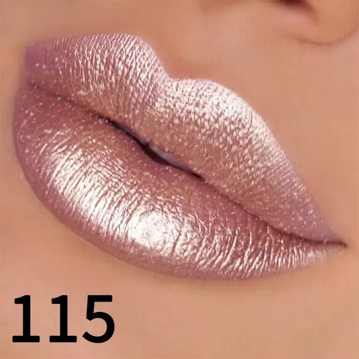 Rouge à lèvres à paillettes en 19 couleurs