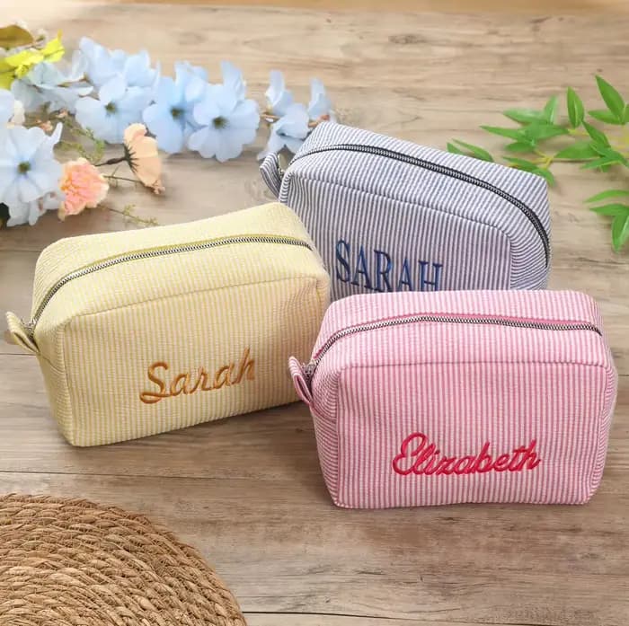Trousse de maquillage avec nom personnalisé