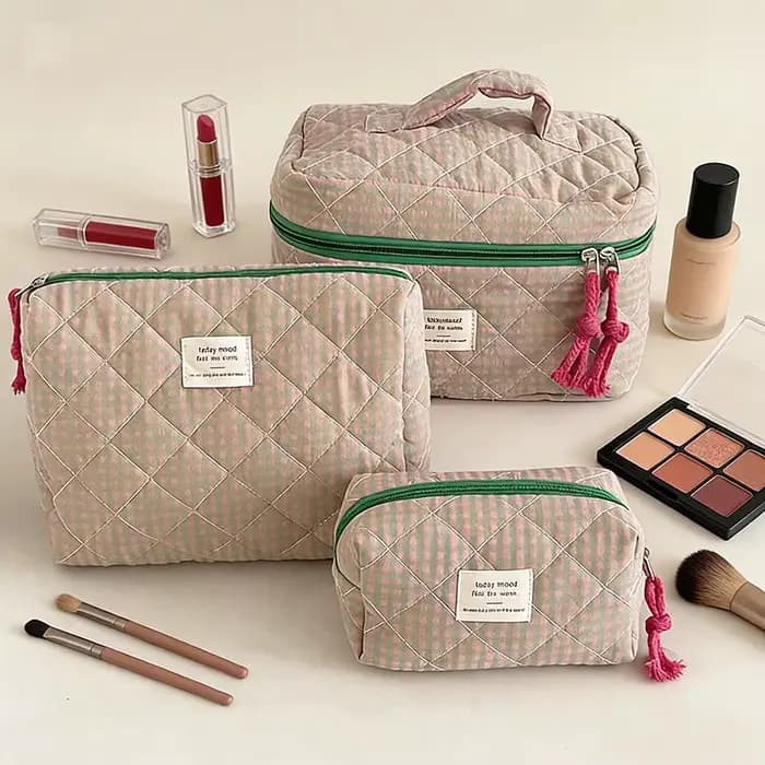Airfriend trousse de maquillage rose cosmétique fille toilette