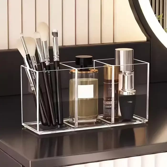 Boîte de rangement pour pinceaux de maquillage