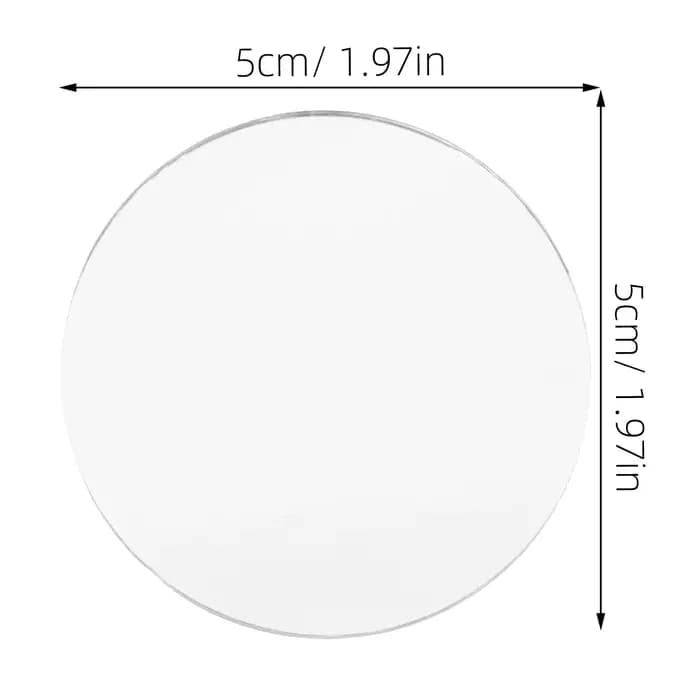 10 miroirs compacts en verre incassable